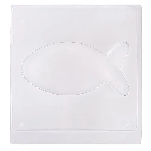 Rayher 36084000 Gießform Fisch, 25 x 12,5 cm, Tiefe 4 cm, Material PET, zum Ausgießen mit Kreativ-Beton, Schmuck-Beton, Raysin-Gießpulver, Betongießform,Transparent,25 x 12.5 cm