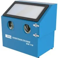 Güde Sandstrahlgerät GSK 110 - Zubehör für Kompressoren, ideal zum Sandstrahlen mit 110 Liter Fassungsvermögen und Innenbeleuchtung für präzise Arbeiten.