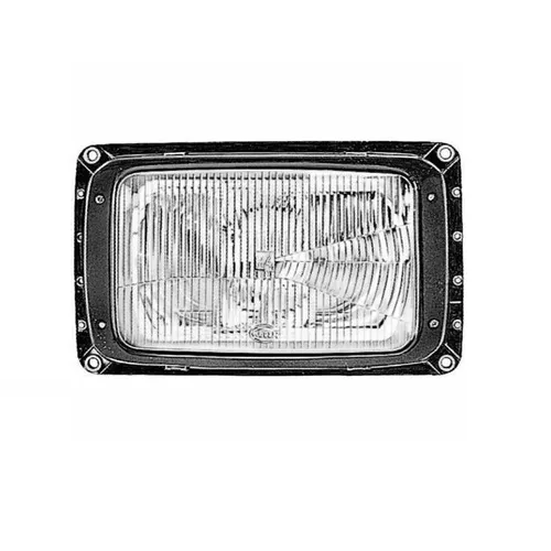 HELLA Halogenscheinwerfer für MAN - Frontscheinwerfer mit 3 Funktionen: Abblendlicht, Fernlicht und Positionslicht, ideal für Fahrzeuge mit elektrischer Leuchtweiteregelung.