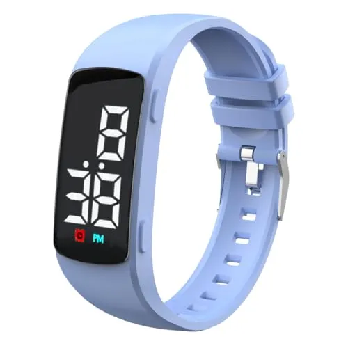 e-vibra 8 Wecker Stille Vibration Wecker Uhr wasserdichte medizinische Warnung Uhr - mit Timer und 8 täglichen Wecker (Grau)