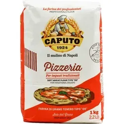 Pizzeria Pizzamehl 1kg - Caputo Tipo 00 - Italienisches Weizenmehl für authentische neapolitanische Pizza, ideal für perfekte Teigkonsistenz und Geschmack.