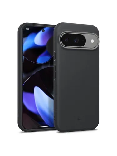 Spigen Caseology Nano Pop für Google Pixel 9 Pro/Pixel 9 - Black Sesame - Taschen & Schutzhüllen mit militärischer Schutzklasse, schnittigem Design und kabelloser Lade-Kompatibilität für optimalen Schutz und Stil.