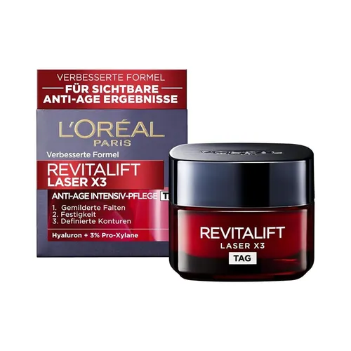 L Oréal Revitalift Laser X3 Tag Anti-Aging Creme Mit Hyaluronsäure 1 x 50 ml