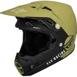 Fly Racing Formula CC Centrum, Motocrosshelm - Oliv/Schwarz - XXL