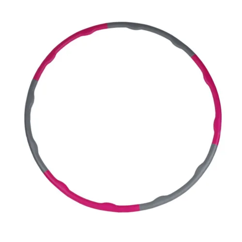 Hula Hoop Reifen Fitnessreifen Ø100cm 1,2kg zusammensteckbar 6-teilig pink grau