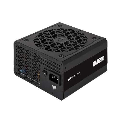 CORSAIR RM650 ATX 650W Netzteil - Vollmodular, 80 Plus Gold, geräuscharm mit Zero RPM Mode für höchste Effizienz und Zuverlässigkeit