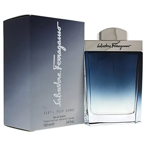 Salvatore Ferragamo Subtil Pour Homme Eau de Toilette 100ml Spray - Herrendüfte, eleganter und maskuliner Duft mit einzigartiger Mischung aus Ingwer, Lotus und Kardamom, ideal für den modernen Mann, der Stil und Ausdruck schätzt.