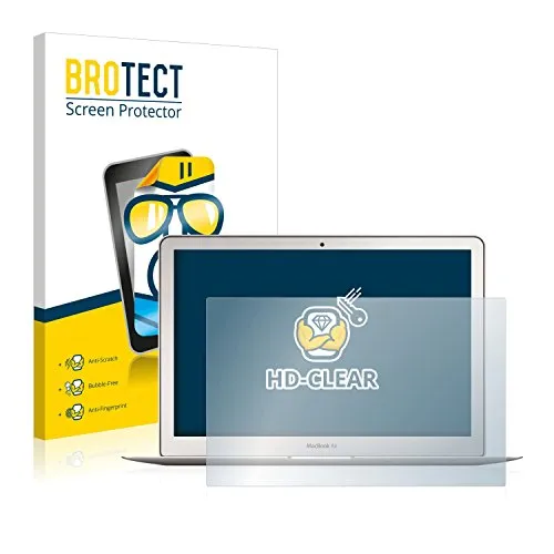 BROTECT (2 Stück Schutzfolie für Apple MacBook Air 13" (Anfang 2015) Displayschutz Folie Ultra-Klar