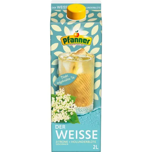 Pfanner Eistee der Weiße 2,0 l - Erfrischungsgetränke mit fruchtigem Geschmack, erfrischend und ideal für heiße Tage.