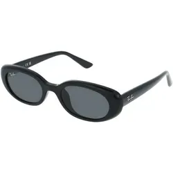 Ray-Ban RB4441D Unisex-Sonnenbrille - Stylische Pilot-Sonnenbrille mit schwarzem Kunststoff-Gestell und grauen Gläsern, ideal für jeden Anlass und perfekten UV-Schutz.
