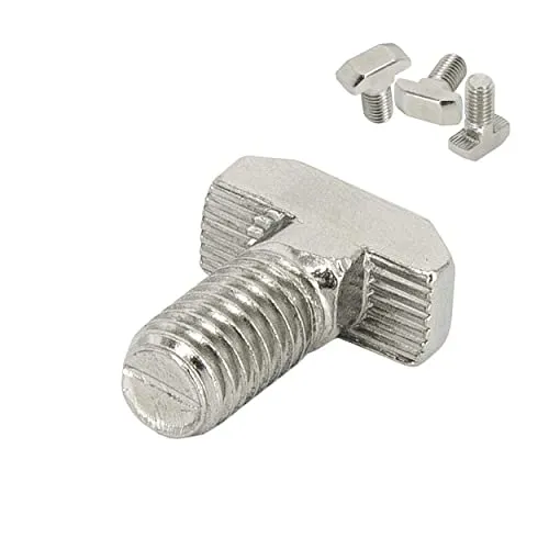 SCHMIDT systemprofile 10x Hammerschraube M8 16mm Nut 8 T-Schraube mit Steg Befestigungsmaterial Aluprofil-Zubehör