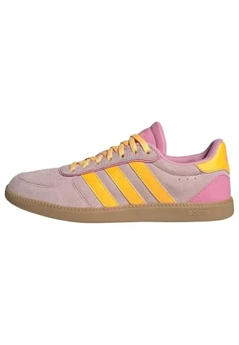 adidas Damen BREAKNET Sleek Shoes, Bliss pink/Lucid Tangerine/Gum 3, 44 EU - Stylische Damen Sneaker mit regulärer Passform und komfortablem Leder-Obermaterial. Ideal für den Alltag und trendige Looks.