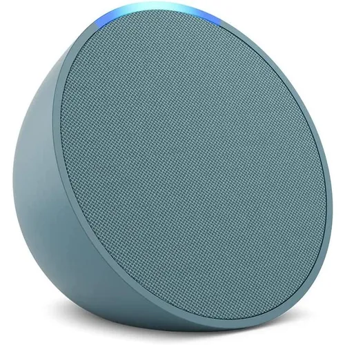 Amazon Echo Pop - Rund, Grün, mit Alexa Sprachsteuerung - Lautsprecher mit integriertem Amazon Alexa, kabellosem Dual-Band WLAN und kompaktem Design. Ideal für Musikstreaming und Smart Home Steuerung.