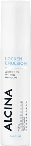 ALCINA Basic Line Locken-Emulsion 100 ml - Hochwertige Haarcreme für definierte Locken und Wellen. Mit Keratin und Panthenol für mehr Sprungkraft und natürlichen Glanz. Ideal für gepflegte, lebendige Locken.