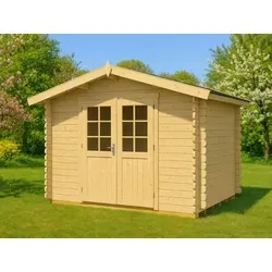 Gartenhaus BRITTA B - Kompaktes und stilvolles Holzhaus BRITTA B für Ihren Gartenbereich, ideal als vielseitiger Stauraum oder gemütlicher Rückzugsort.