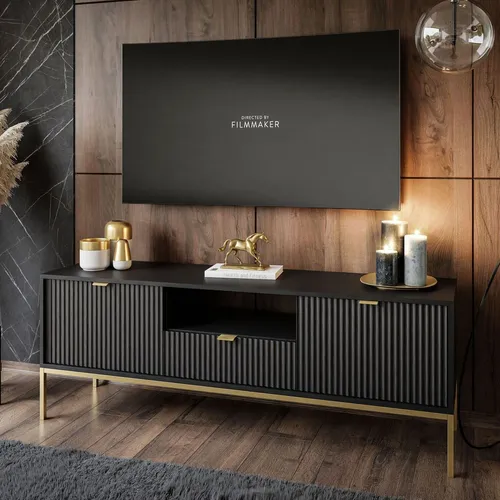 RTV-Schrank CORTADO GOLD RTV154 schwarz