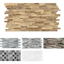 MDEKOR PVC Wandverkleidung 48,5x96 cm | 3D Wandpaneele für Küche, Bad & mehr | Einfach zu kleben & reinigen | Küchenrückwand Platten | Dekorative Panels für Wandgestaltung innen