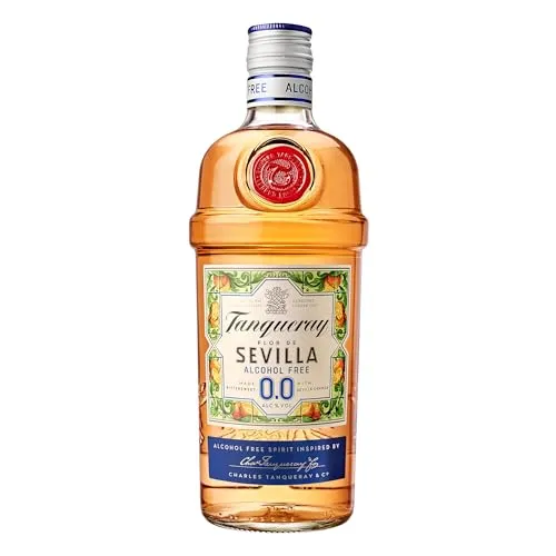Tanqueray Flor De Sevilla 0,0% - Alkoholfreie Gin-Alternative - Genießen Sie die bittersüße Frische der Sevilla-Orange kombiniert mit klassischen Gin-Botanicals. Ideal für spritzige Cocktails – ganz ohne Alkohol!