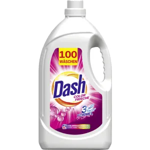 Dash Flüssig Colorfrische 100WL - Waschmittel für Farben, 100% recycelbare Verpackung, integrierter Farbschutz und wirksame Fleckenentfernung für strahlende Farben und frische Wäsche.