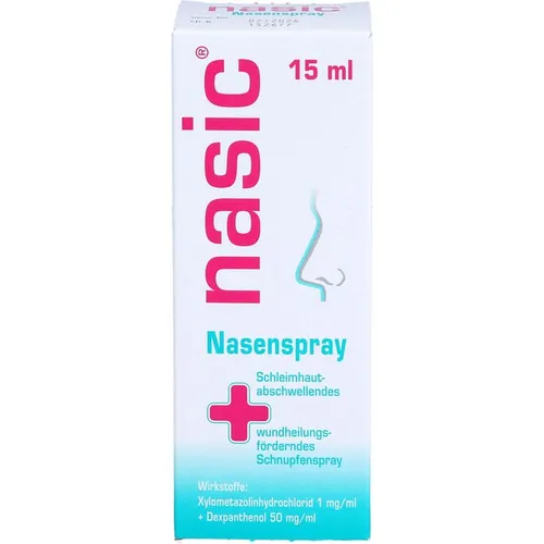 NASIC Nasenspray 15 ml - Effektives Nasenspray zur Unterstützung der Nasenpflege, mit praktischer 15 ml Größe für die tägliche Anwendung.