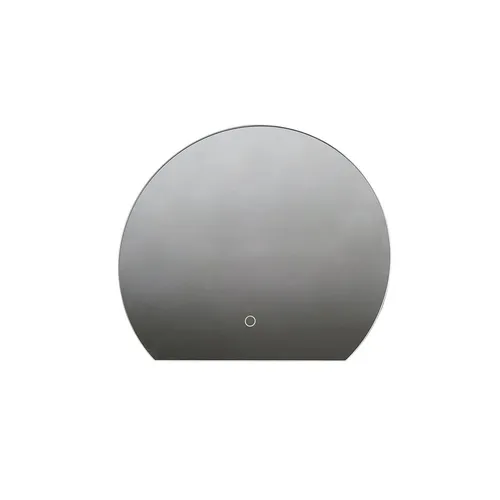 Lucande LED-Spiegel Celestiel 50 cm – Halbrund mit CCT-Funktion - Moderne Außenleuchte mit energiesparendem LED-Licht und einstellbarer Lichtfarbe für optimale Beleuchtung in jedem Badezimmer.