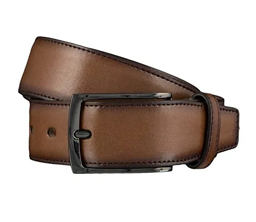 LLOYD Herren Gürtel 90 cm in Cognac - Herren-Gürtel aus hochwertigem Echtleder, sorgt für perfekten Sitz und stilvolles Auftreten – ideal für jeden Anlass.