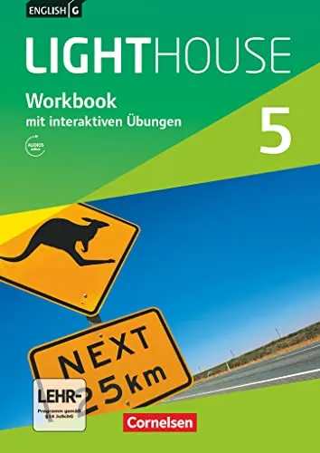 English G LIGHTHOUSE Band 5 Workbook - Englisch lernen mit interaktiven Übungen und Audio-Materialien, ideal für das 9. Schuljahr und online verfügbar auf scook.de.