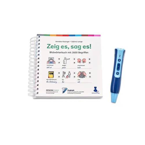 Anybook Starterset - Pro Audiostift & Bildwörterbuch "Zeig es, sag es!" - Lernspiele mit interaktivem Audiostift für spielerisches Lernen und Förderung der Sprachentwicklung.