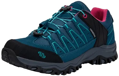Brütting Mount Pinos Kids Low, Gr. 30, blau - Wanderschuhe für Kinder mit wasserdichter Comfortex-Klimamembran, robustem Veloursleder und einfachem Schnellschnürsystem für optimale Passform und Komfort.