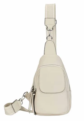 ITALYSHOP24 Schultertasche Damen Crossover Umhängetasche mit abnehmbaren Gurt - Moderne Schultertasche aus hochwertigem Kunstleder mit vielseitigen Fächern. Ideal für den Alltag, verstellbarer Gurt und stylisches Design werten jedes Outfit auf. Maße: 17x28x7 cm.