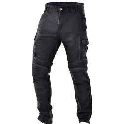 Trilobite Acid Scrambler Jeans - Schwarz W36/L32 - Motorradhosen mit Tri-Stretcher® PRO 5.0 Denim für optimale Abriebfestigkeit und Komfort. Zertifizierte Schutzpolster an Knien und Hüften sorgen für Sicherheit beim Fahren.