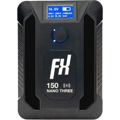 FXLion Nano Three 14.8V/150Wh V-lock Wireless - Akkus & Batterien, kompakter und leistungsstarker Akku mit V-Lock für kabellose Anwendungen, ideal für professionelle Film- und Fotoproduktionen.
