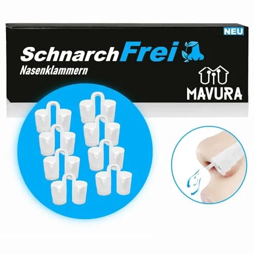 SchnarchFrei Nasenspreizer Set - 8er Set für bessere Atmung - Atmungshilfen & Nasenstrips, verbessert die Nasenatmung mit vier Größen für individuellen Komfort und optimale Passform.