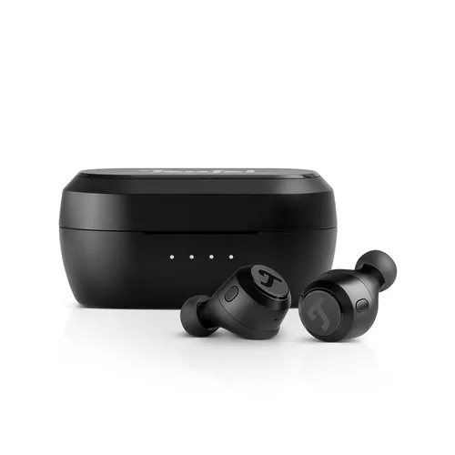 Teufel Real Blue TWS 3 - Kabellose ANC Kopfhörer mit 37 Stunden Spielzeit - Kopfhörer mit aktiver Geräuschunterdrückung (ANC) und beeindruckender Akkulaufzeit von 37 Stunden, perfekt für Musikliebhaber unterwegs.