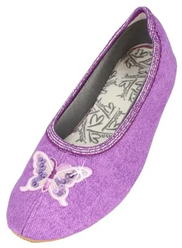 Beck Mädchen vlinder Gymnastikschuhe, Violett, 26 EU