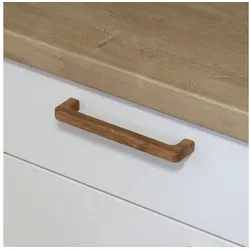 ekengriep Möbelgriff 353, Holzgriff aus Eiche für Küche, IKEA Schrank, Schubladen usw. beige Bohrlochabstand: 256mm