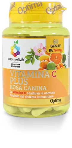 Vitamina C Plus Con Rosa Canina Colours Of Life® Optima Naturals 60 Capsule