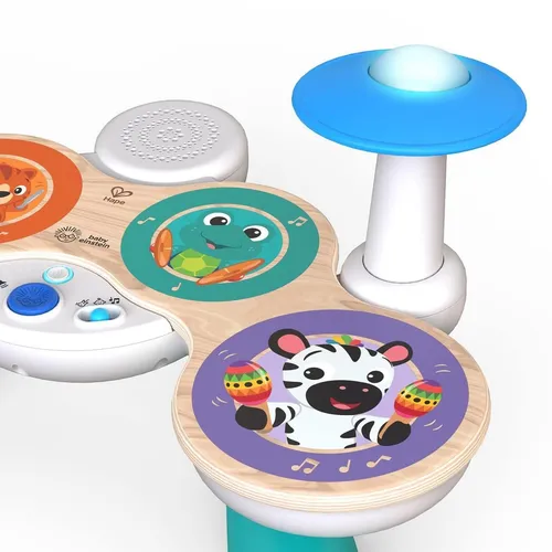 Hape Baby Einstein Schlagzeug Together in Tune DrumsTM - Mehrfarbig, 10 Melodien und 3 Spiel-Modi für kreative kleine Musiker