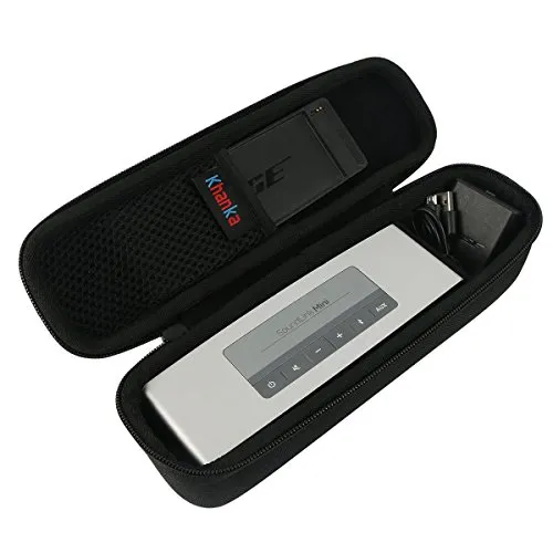 Khanka Hart Tasche Case Für Bose Soundlink Mini 2 / Für II Bluetooth Portabel Wireless Lautsprecher Speaker,passt für USB-Ladegerät und Kabel Etui Schutzhülle.
