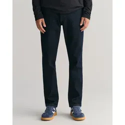 Slim-fit-Jeans GANT "SLIM GANT JEANS", Herren, Gr. 33, Länge 34, blau (dunkelblau), Denim/Jeans, Obermaterial: 97% Baumwolle, 2% Polyester, 1% Elasthan, casual, slim fit, Jeans