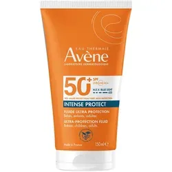 Avene Intense Protect Sonnenfluid SPF 50+ - Hochwirksamer Sonnenschutz gegen UVB-UVA und blaues Licht, ideal für empfindliche Hauttypen und wasserfest