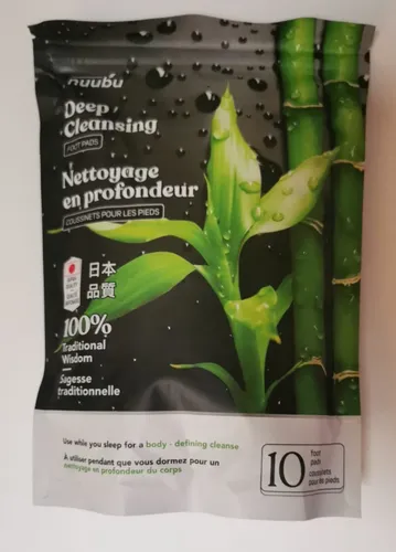 NUUBU Detox Fußpflaster - 10 Pads für Entgiftung und Wohlbefinden - Entgiftungspflaster zur Unterstützung des Wohlbefindens, einfach anzuwenden und ideal für entspannende Nächte.