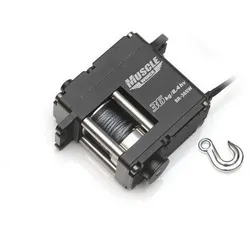 Boom Racing Muscle Winch High Torq. 36KG - Hochleistungs-Winde für Modellbau mit 36KG Zugkraft, ideal für Offroad-Fahrzeuge und anspruchsvolle Einsätze.