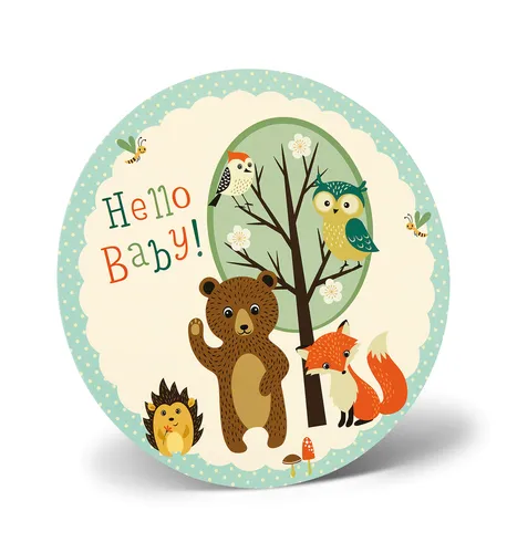 Geburt – Baby – Glückwunschkarte im Format 22 x 22 cm - Stand-Up-Greetings - Auf