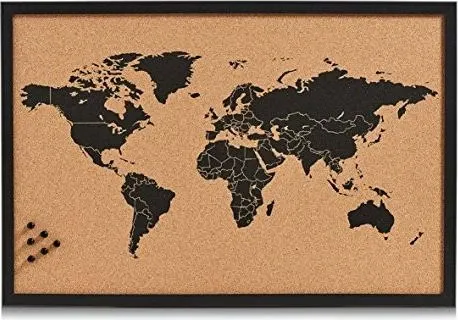 Zeller Pinnwand World 60,0 x 40,0 cm Kork braun