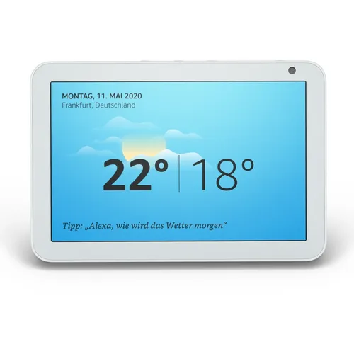 Amazon Echo Show 8 - 8" HD Smart Display mit Alexa - Lautsprecher mit 8 Zoll HD-Display, integrierten Stereolautsprechern und Webcam für Videoanrufe - ideal für smarte Steuerung und Unterhaltung.