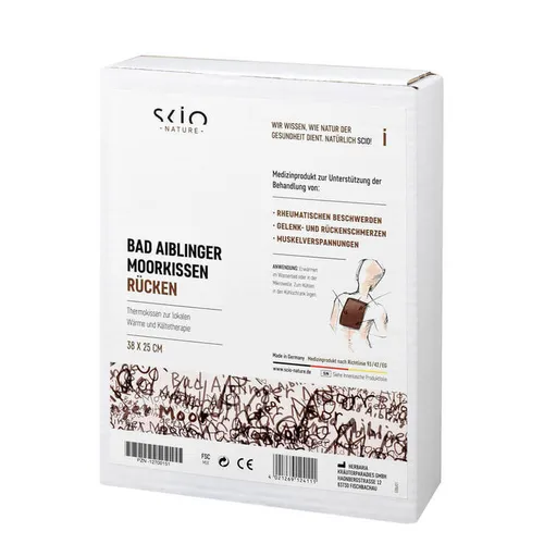 Moorkissen Bad Aiblinger Rücken 38x25 cm - Arzneimittel für natürliche Schmerzlinderung durch Wärme- und Kaltanwendung. Ideal bei Verspannungen, Rückenschmerzen und zur Kühlung bei Verletzungen.