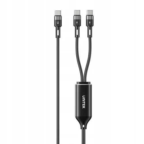 Unitek USB-C PD 100W Silikon Kabel 1,8m Schnellladen flexibel 2-in-1