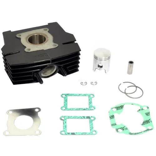 Zylinder Kit Athena Alu 50 für Honda MT/MB 50 - Motorradzubehör für Honda MB, MT und MTX 50 – Hochwertiger Aluminiumzylinder mit 5 Überströmern für verbesserte Leistung und Langlebigkeit. Ideal zur Steigerung von Drehmoment und Höchstgeschwindigkeit.