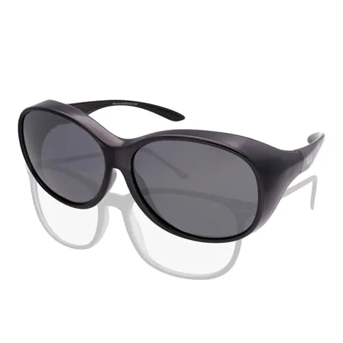 ActiveSol Überzieh-Sonnenbrille Mega für Damen - Sonnenbrille für Damen, passt bequem über Korrekturbrillen, polarisiert für klarere Sicht und mit UV400 Schutz für maximalen Sonnenschutz.